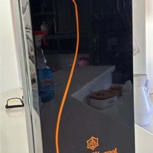 Veuve Wood Lacquered Sleek Black and Orange Champagne box